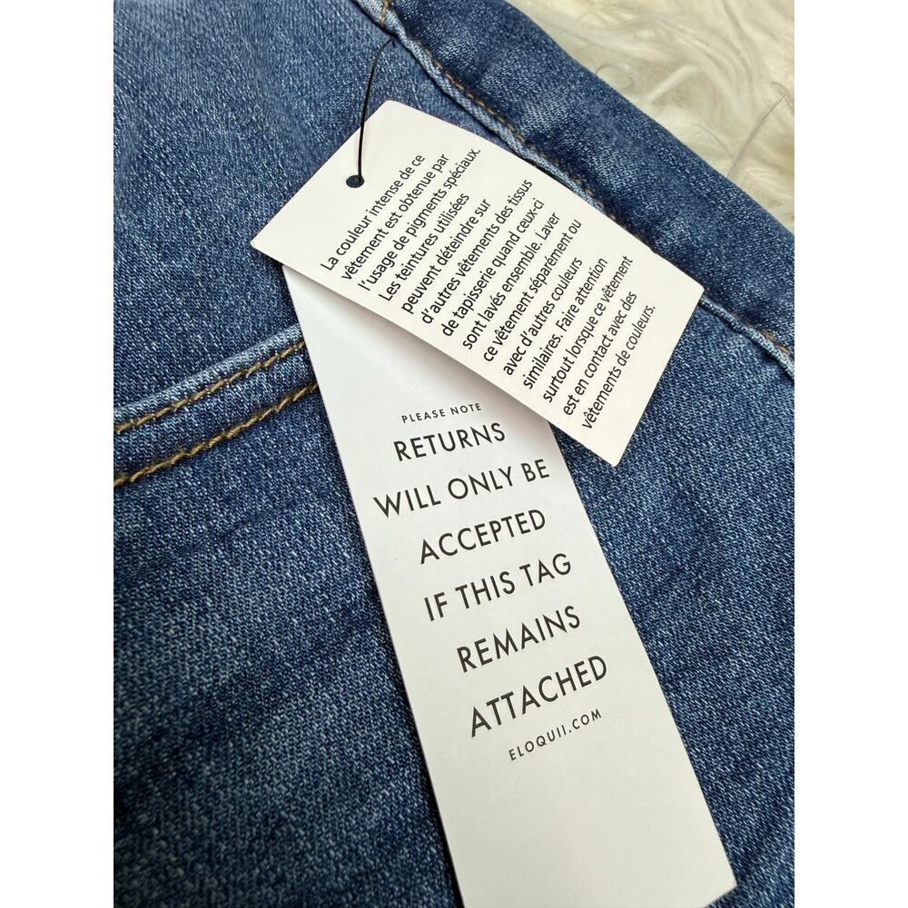 Eloquii The Leigh Super Stretch Slim Leg Jean Blue Size 18 NWT Plus Size Denim - Picture 8 of 11